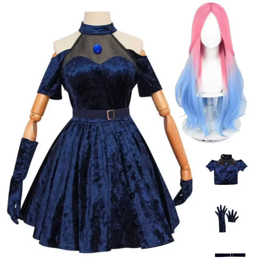 زي ميزي التنكري، زي تنكري لشخص - مراجعة Anime Cosplay Blue Hair وسعره