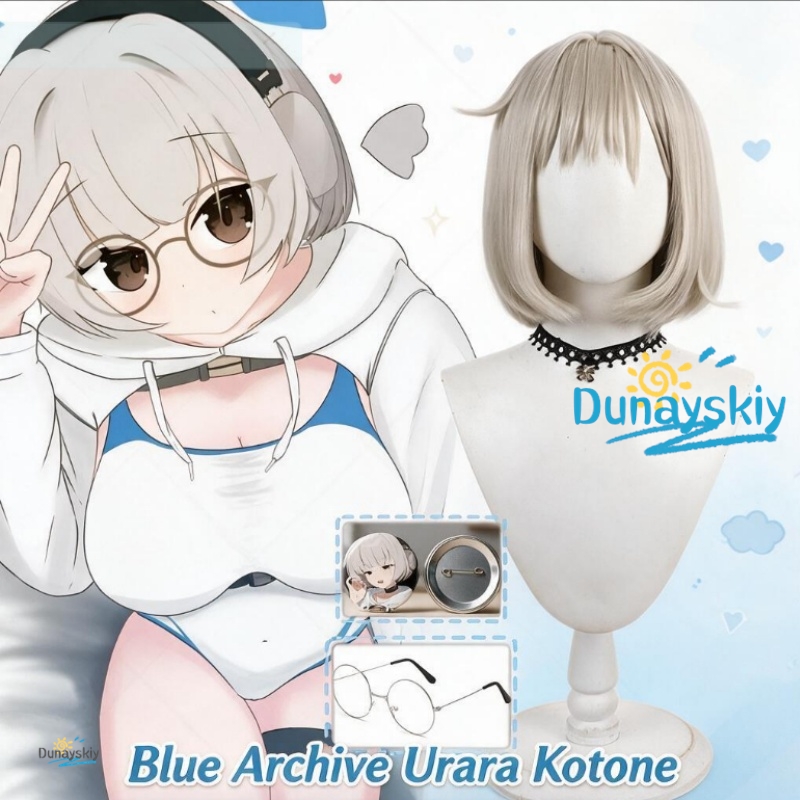 باروكة أورارا كوتوني من لعبة ب - مراجعة Anime Cosplay Blue Hair وسعره