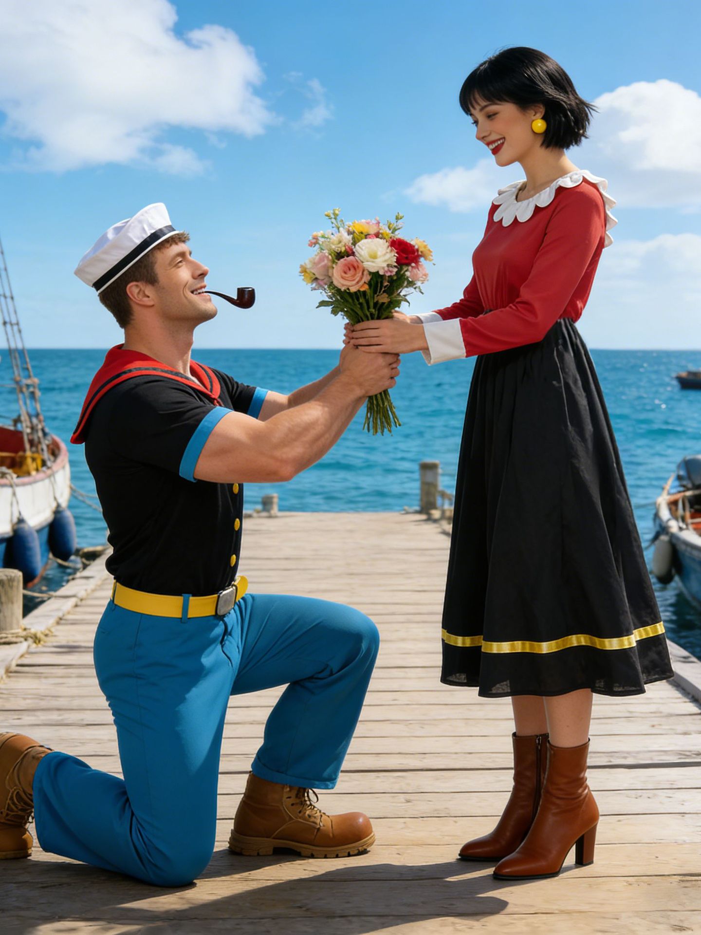 أزياء تنكرية كلاسيكية لشخصية ب - مراجعة Anime Cosplay Couple وسعره