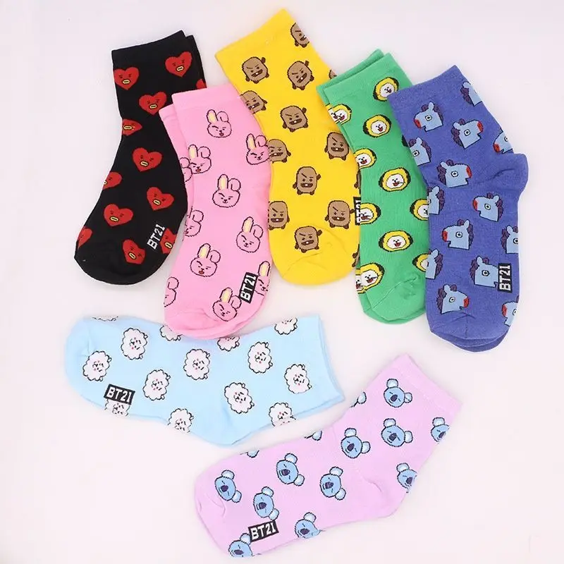 جوارب BT21 Koya RJ Cooky Shook - مراجعة Anime Cosplay Couple وسعره